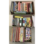 3 boxes of vintage children's books and annuals.