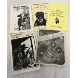 5 black & white Lovecraftian story books to include 'The Dead Smile' by F. Marion Crawford (Sealed).