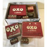 A collection of vintage OXO tins.