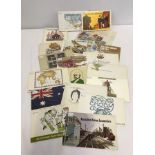 A collection of 21 Australian first issue stamp presentation packs.