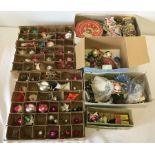 A quantity of vintage Christmas decorations, circa 1950's & 60's.