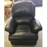 A Sherbourne brown leather reclining armchair.