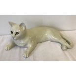 Large Mike Hinton white cat figurine.