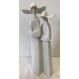 A Lladro figurine #4611 Two Nuns.
