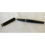 A Mont Blanc no.22 fountain pen.