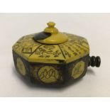 A Chinese travelling inkwell, c.19th century.
