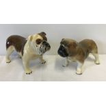 Beswick Bulldog figurine 'Bashford British Mascot' together with another unmarked Bulldog figure.