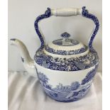 A large Spode Italian ceramic kettle.