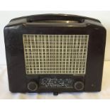 A vintage Ekco type U122 Bakelite receiver radio