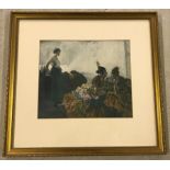 A framed and glazed Russell Flint print of Spanish Ladies.