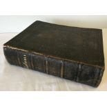 A Victorian embossed leather bound Kings James bible.