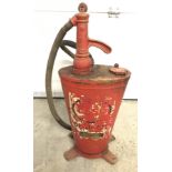 A c1950's BAELZ garage oil dispenser.