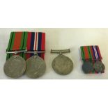 A collection of WW2 medals.