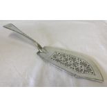 A hallmarked silver fish / serving slice.