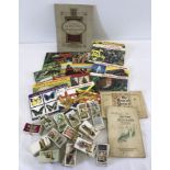 A collection of cigarette & tea cards.