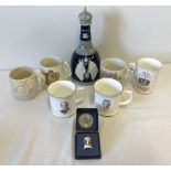 A quantity of Royal Commemorative ceramic items.