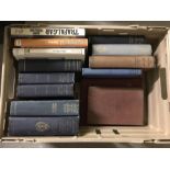 A box of assorted military books to include naval.