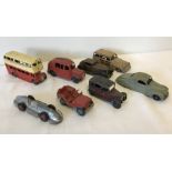 A collection of 8 vintage Dinky cars.