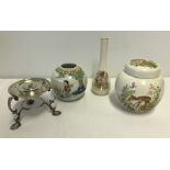 A small collection of ceramics to include Crown Devon.