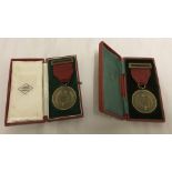 2 cased Royal Agricultural Society long service medals.
