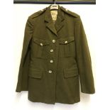 A British WWII Kings Regiment NCO's and Padre's No 2 Uniform jacket.