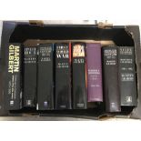 8 large hardback books by Martin Gilbert relating to the first and second World Wars.