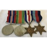 A group of 4 WW2 medals.