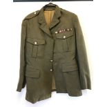 British Army No 2 Officers jacket with Medical Corps badges/buttons.