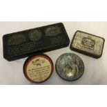 3 vintage military related tins.