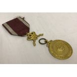 Belgian Order Of The Crown Meritt Medal gilt first class.