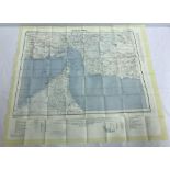 A 1957 silk RAF pilots map. Restricted of Bandar Abbas, Oman.