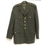 US Army jacket in dark green.