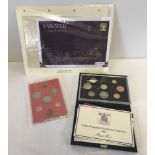2 UK proof coinage sets together with a 'Farewell to Classic Coinage' coin cover set.