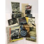A collection of military books and pamphlets relating to WWI.