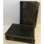 2 large antique family bibles.