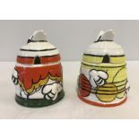 2 Ltd Ed honey pots "Elements of Fire" from The Studio Range by Clara-Lou.