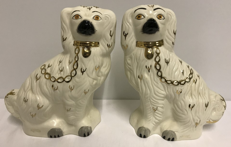 A pair of vintage Beswick spaniel dogs, model #1378-2