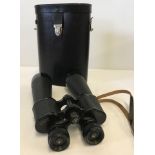 A cased pair of German Lieberman & Gortz Astropax 25x52 binoculars.