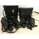 2 pairs of cased binoculars.