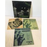 4 LP Vinyl Records. 'Gerry Mulligan Quartet' Volumes 1, 3 and 4, and 'Paris Jazz Fair 1954'