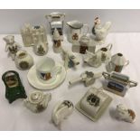 A collection of crested ware ceramics to include Shelley & Arcadian.