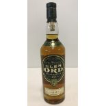 A bottle of Glen Ord Northern Highland single malt whisky.