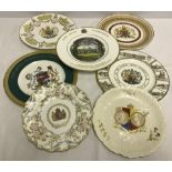 A collection of 7 Royal commemorative plates.