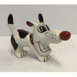 A Lorna Bailey ceramic comical dog figurine.