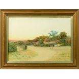 George Oyston 1912 - inscribed 'Village of Tyler Hill, near Canterbury', signed and dated,