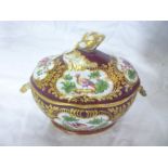 An 18th century Worcester china oval two