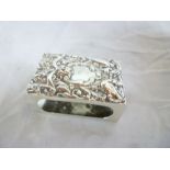 A late Victorian silver matchbox holder