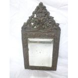 A 19th century rectangular wall mirror i