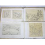 Two albums of collected sketches by arti