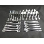 Marked sterling a selection of forks, tea spoons and pickle forks,